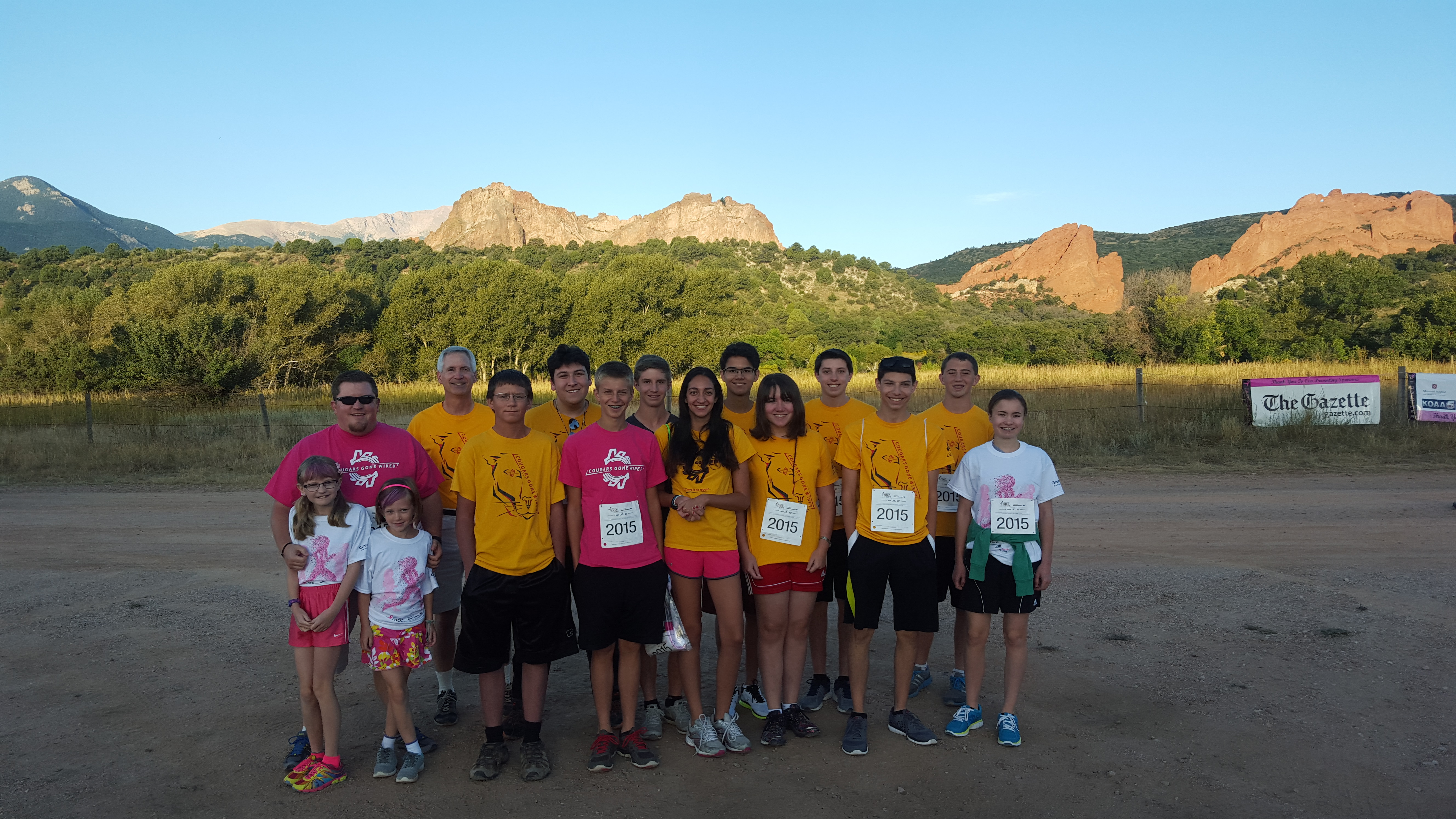 The Cougars Befor the Race